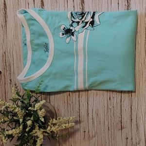 JUSTICE Light green long sleeve shirt size children 10